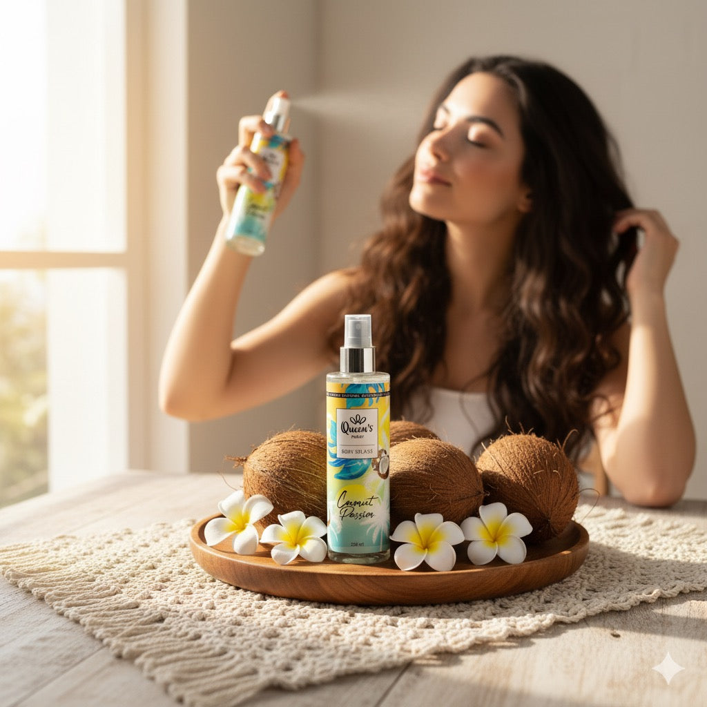 BRUME CORPS ET CHEVEUX - COCO FLEUR DE TIARÉ - COCONUT PASSION - PRADY - 250ML