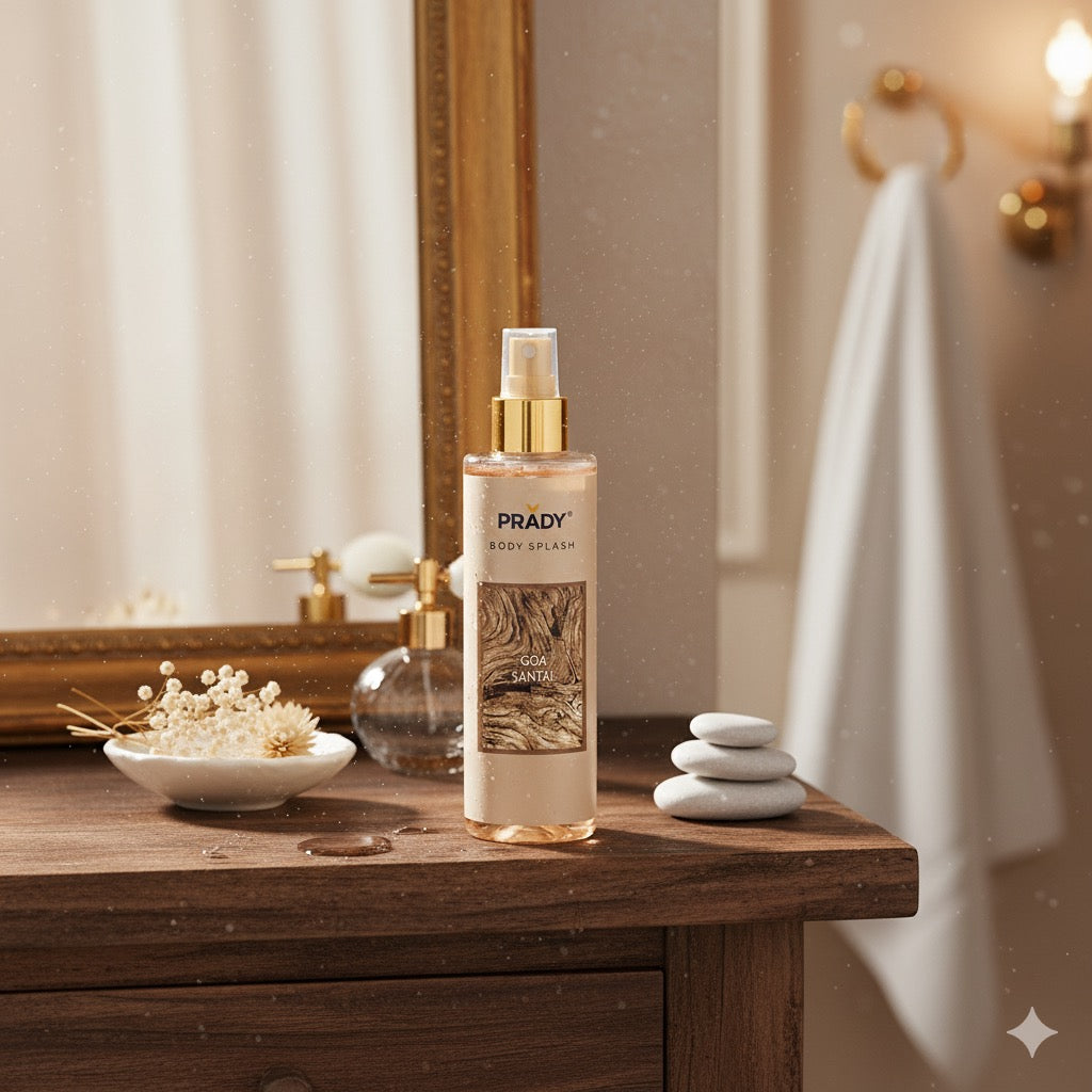 BRUME CORPS ET CHEVEUX - CHAMPAGNE BOIS DE SANTAL - GOA SANTAL - PRADY - 250ML
