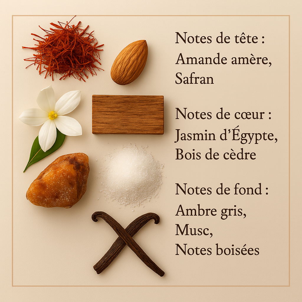 PARFUM BAKARA- COLLECTION PRIVÉE - AMANDE - SAFRAN - 50ML
