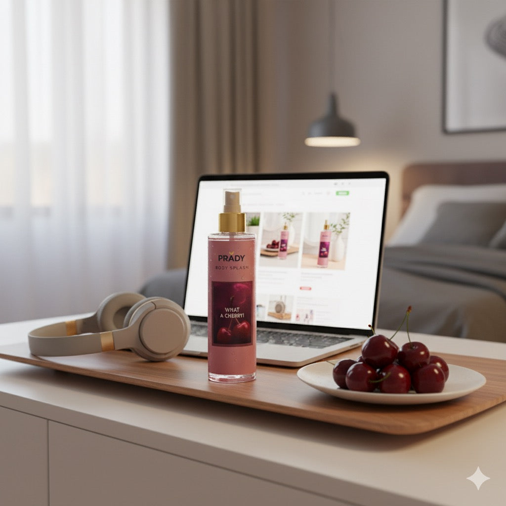 BRUME CORPS ET CHEVEUX - CERISE NOIR GRIOTTE - WHAT A CHERRY - PRADY - 250ML