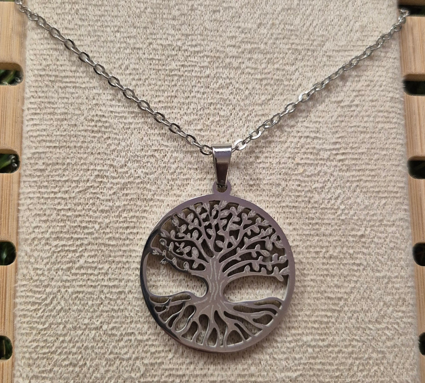 Collier en acier inoxydable Arbre de Vie