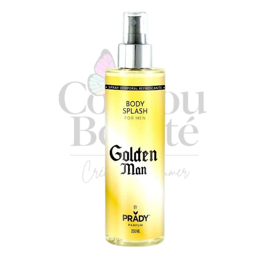 Brume corps et cheveux 250ml – Golden Man – parfum masculin intense et élégant longue tenue