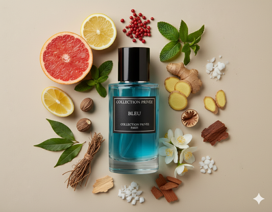 PARFUM BLEU - COLLECTION PRIVÉE - CITRON - MENTHE - 50ML