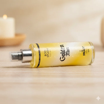 Brume corps et cheveux 250ml – Golden Man – parfum masculin intense et élégant longue tenue