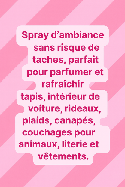 SPRAY D'AMBIANCE - SUCETTE CŒUR - FRAMBOISE FRAISE - PRADY - 220ML